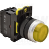 TRACON Világító nyomógomb, kiálló sárga IP42