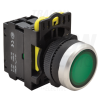 TRACON Világító nyomókapcsoló, zöld1×NO, 5A/230V AC-15, IP65, LED 230V AC/DC