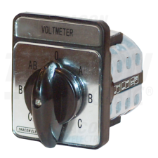 TRACON Voltmérő átkapcsoló vonali és fázisfeszültségre villanyszerelés