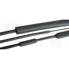 TRACON Zsugorcső, közepesfalú, 4_1 zsugorodás, gyantás, fekete40/12mm, POLIOLEFIN villanyszerelés