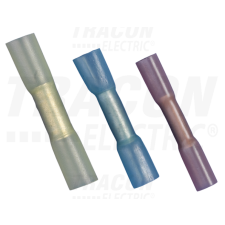 TRACON Zsugorodó szigetelésű toldóhüvely, elektrolitréz, sárga4mm2, (L=42mm, d1=3,6mm), PO villanyszerelés