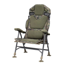 Trakker Levelite Camo Longback Recliner (217610) karfás szék fotel - 130kg horgászszék, ágy