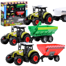 Traktor és utánfutó készlet farmeroknak autópálya és játékautó