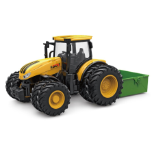 Traktor gyűjtőedénnyel és efektusokkal 27cm autópálya és játékautó