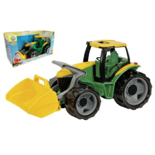 Traktor kanállal zöld-sárga homokozójáték