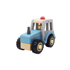 Traktor (kék) autópálya és játékautó