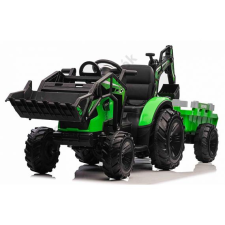  Traktor pótkocsival, homlokrakodóval 720-T 12V elektromos járgány