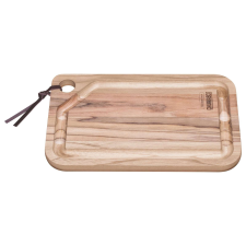 TRAMONTINA Steak vágódeszka teakfa kivágással téglalap alakú churrasco 330x200x18 mm konyhai eszköz