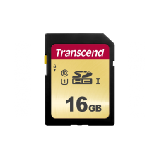 Transcend 16GB SDHC UHS-I U1 CL10 Memóriakártya (TS16GSDC500S) memóriakártya