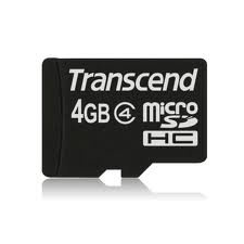 Transcend 4GB microSDHC Card Class 10 memóriakártya