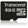 Transcend 4GB microSDHC Class 10 W/O + adapterrel (TS4GUSDC10)