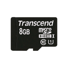 Transcend 8GB microSDHC Transcend CL10 + adapter (TS8GUSDU1) (TS8GUSDU1) - Memóriakártya memóriakártya