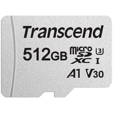 Transcend microSDXC 300S 512GB + SD adapter memóriakártya