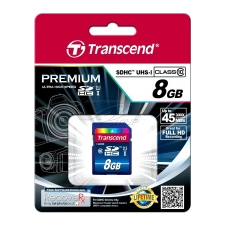 Transcend Transcend 8GB SDHC Class 10 UHS-I 300x (Premium) memóriakártya