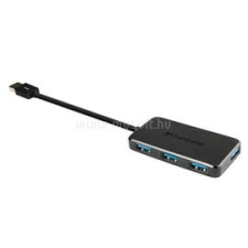 Transcend USB 3.0 HUB 4 portos, fekete (TS-HUB2K) kábel és adapter