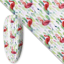 Transzferfólia - Flamingo 10 körömdíszítő