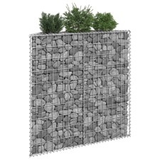  Trapéz alakú horganyzott acél gabion magaságyás 100x20x100 cm kerti tárolás