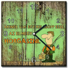  Tréfás falióra horgászoknak - Akinek van egy csöpp esze.... falióra