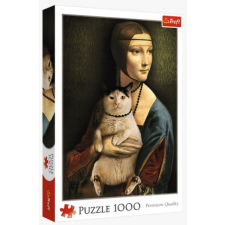 Trefl 1000 db-os puzzle - Hölgy macskával (10663) puzzle, kirakós