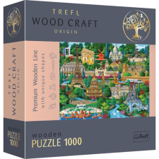 Trefl 1000 db-os Wood Craft Prémium Fa Puzzle - Franciaország nevezetességei (20150) puzzle, kirakós