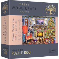 Trefl 1000 db-os Wood Craft Prémium Fa Puzzle - Karácsonyi hangulat (20171) puzzle, kirakós