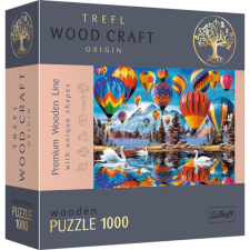 Trefl 1000 db-os Wood Craft Prémium Fa Puzzle - Színes léggömbök (20143) puzzle, kirakós