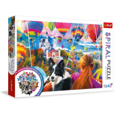 Trefl 1040 db-os Spirál puzzle - Hőlégballon fesztivál (40018) puzzle, kirakós