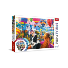 Trefl 1040 db-os Spirál puzzle - Hőlégballon fesztivál (40018) puzzle, kirakós