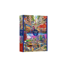 Trefl 2 x 500 db-os puzzle - European capitals (37496) puzzle, kirakós