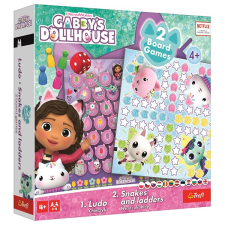 Trefl 2in1 játékkészlet, Ember, ne mérgelődj, Snakes és Gabby´s Dollhouse létra társasjáték