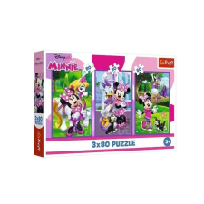 Trefl 3 x 80 db-os puzzle - Minnie egér (34889) puzzle, kirakós