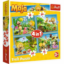 Trefl 4 az 1-ben puzzle (12,15,20,24 db-os) - Maja a méhecske (34356) puzzle, kirakós