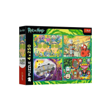 Trefl 4 x 250 db-os puzzle - Rick és Morty (13338) puzzle, kirakós