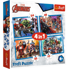 TREFL 4IN1 PUZZLE BOSSZÚÁLLÓK - A BÁTOR BOSSZÚÁLLÓK puzzle, kirakós