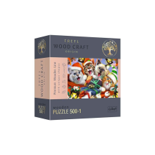Trefl 501 db-os Wood Craft Prémium Fa Puzzle - Cica karácsonya (20172) puzzle, kirakós