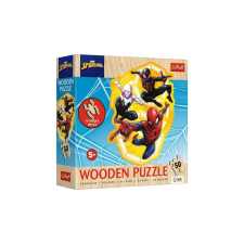 Trefl 50 db-os Wooden Contour Fa Puzzle - Pókember (20280) puzzle, kirakós