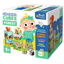 Trefl Baby toronyépítő kocka - Az erdő (61796) készségfejlesztő
