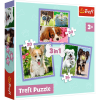 Trefl Cuki Kutyusok 3 Az 1-ben 50-36-20db-os Puzzle - Lányoknak és Fiúknak, 3 éves kortól (34854 TREFL)