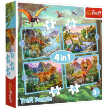 Trefl Dinoszauruszok 4az1-ben puzzle szett – Trefl puzzle, kirakós