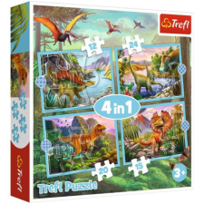 Trefl Dinoszauruszok 4az1-ben puzzle szett - Trefl puzzle, kirakós