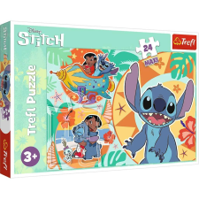 Trefl Disney: Lilo & Stitch egy boldog nap 24 db-os Maxi puzzle – Trefl puzzle, kirakós