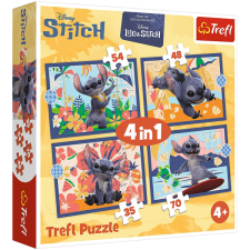 Trefl Disney: Stitch nyaralása 4 az 1-ben puzzle - Trefl puzzle, kirakós