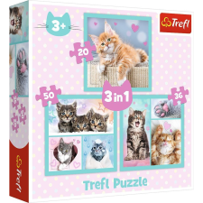 Trefl Édes cicusok 3 az 1-ben puzzle - Trefl (34862 TREFL) puzzle, kirakós