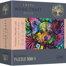 Trefl Fa Puzzle 500+1 darab aranyos kiskutyák puzzle, kirakós