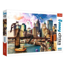 Trefl Funny Cities 1000 darabos puzzle - Macskák New Yorkban puzzle, kirakós