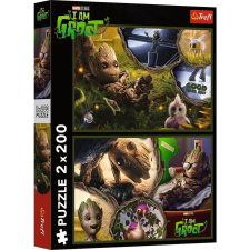 Trefl : Galaxis őrzői, Groot - 2 x 200 darabos puzzle (13315) (13315) puzzle, kirakós