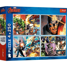 TREFL KIRAKÓS 4X250 BOSSZÚÁLLÓK MARVEL MARVEL HEROIC DAYS puzzle, kirakós