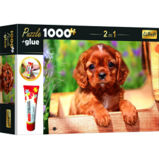 Trefl : kölyök kutya puzzle - 1000 darabos + ragasztó puzzle, kirakós