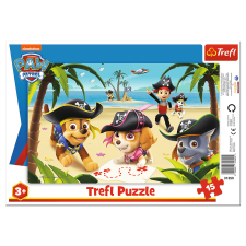 Trefl Mancs őrjárat: Barátok - 15 darabos keretes puzzle puzzle, kirakós