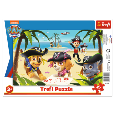Trefl Mancs őrjárat: Barátok - 15 darabos keretes puzzle (31350) puzzle, kirakós
